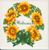 Sunflower Wreath Tile